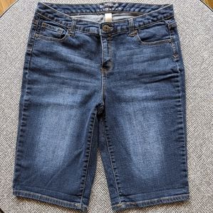 Denim bermuda shorts